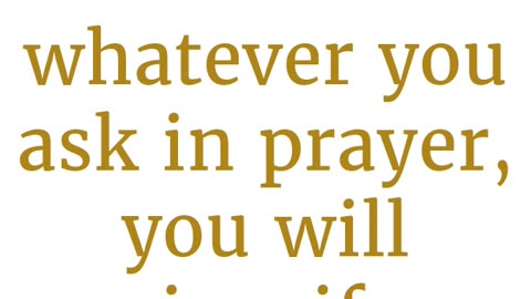 "Faith-Filled Prayer: Ask and Receive" mat 21:22#shorts #youtubeshorts #ytshorts #youtube #faith