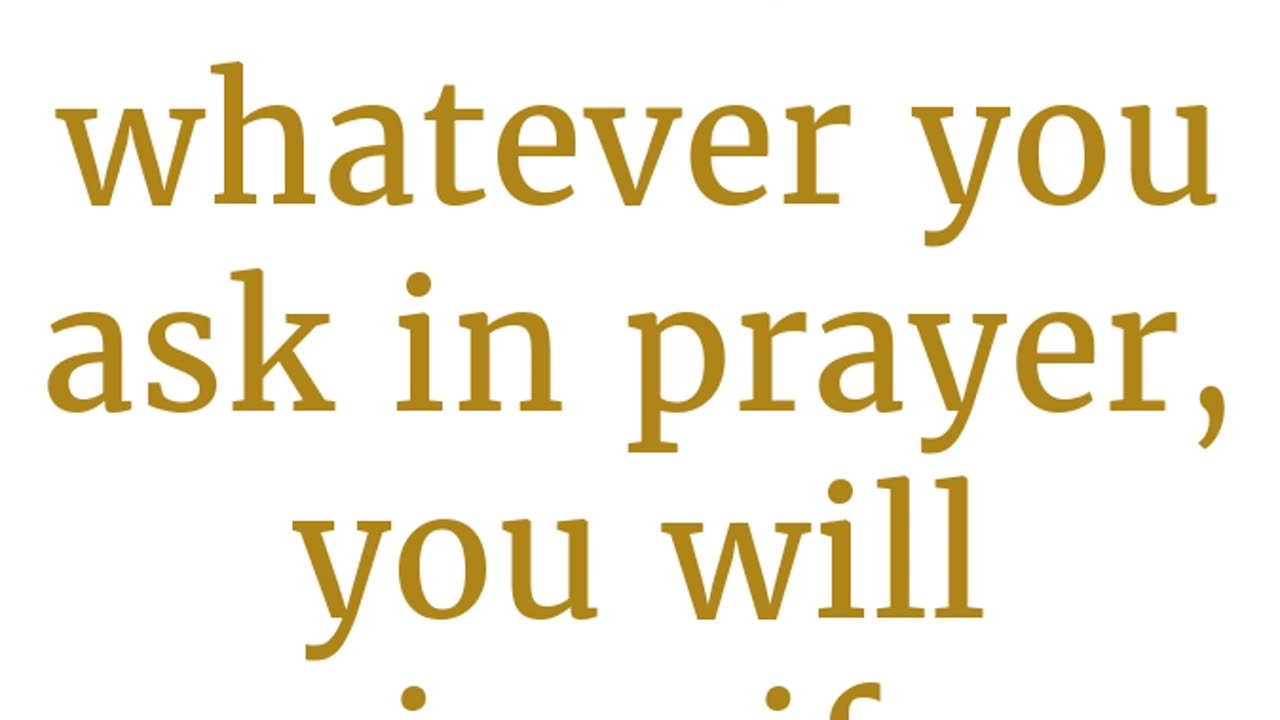 "Faith-Filled Prayer: Ask and Receive" mat 21:22#shorts #youtubeshorts #ytshorts #youtube #faith