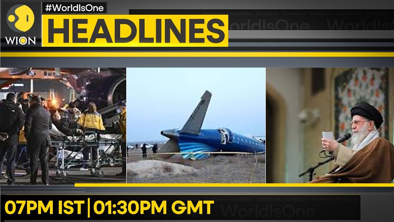 Passengers: Heard Loud Bang Before Crash | Kyiv: Russia Responsible For Plane Crash | WION Headlines