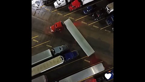 Threading the Needle: Insane Semi-Truck Parking!