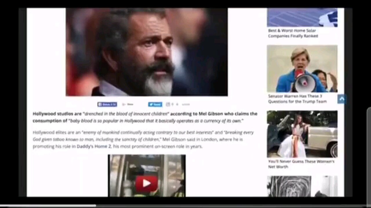 Mel Gibson Exposed Hollywood's Dark Side-Exactly Why He Should Be One Of Trump’s Ambassadors