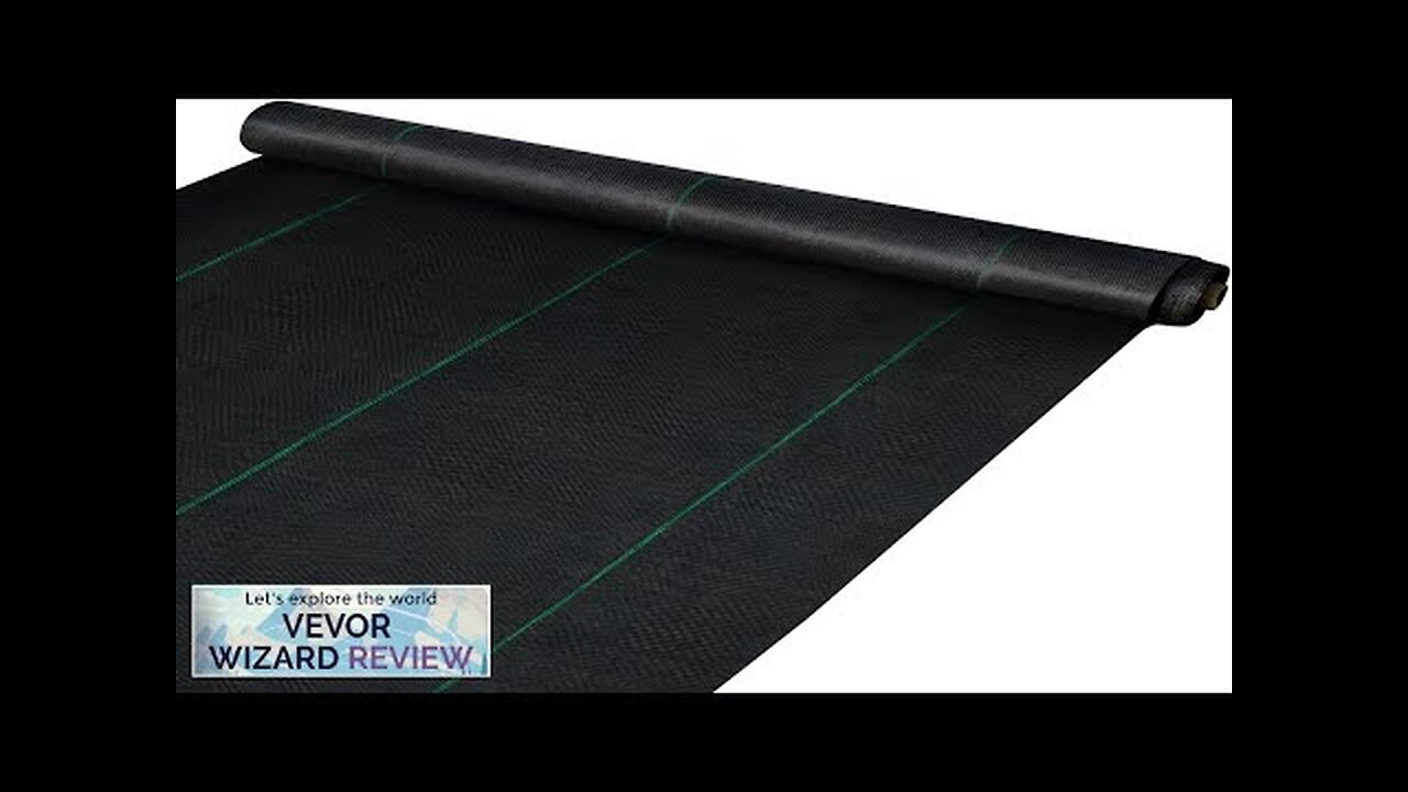 VEVOR 6.5FTx330FT Premium Weed Barrier Fabric Heavy Duty 3.2OZ Woven Weed Control Review