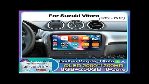 Android 14 Carplay Auto For Suzuki Vitara 2015 2016 2017 2018 2019 Review