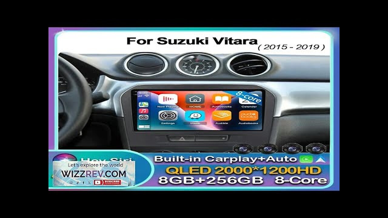 Android 14 Carplay Auto For Suzuki Vitara 2015 2016 2017 2018 2019 Review