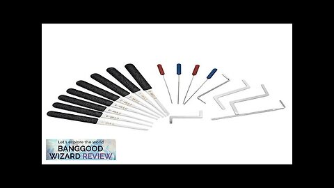 12PCS Lock Pick Set Locksmith Supplies Broken Key Auto Extractor Remove Hooks Review