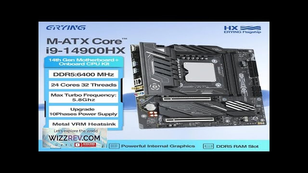 ERYING DIY PC Gamer Motherboard CPU Combo Core Interposer Kit i9 14900HX Review