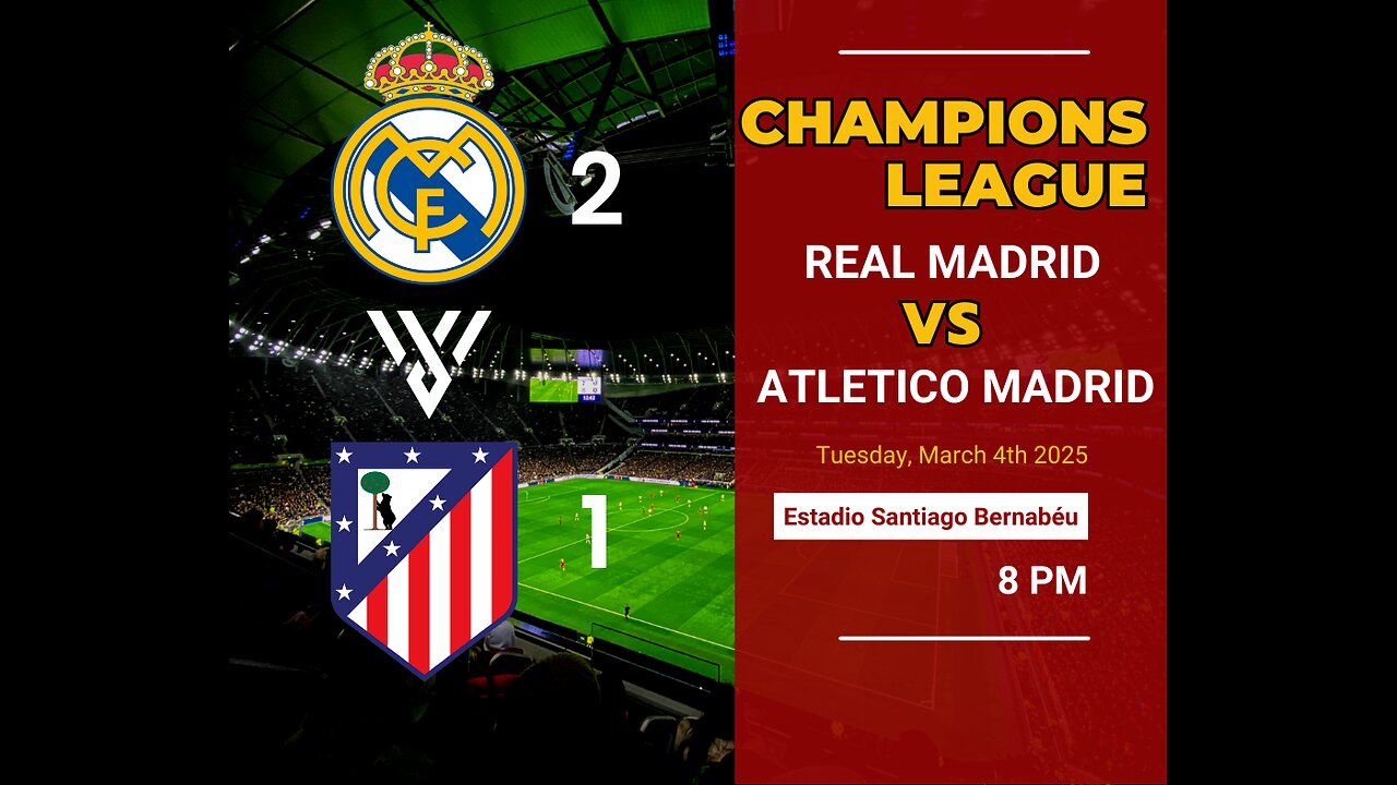 Real Madrid Triumphs: 2-1 Win Against Atletico in UEFA Champions League