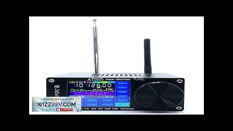 SI4732 ATS-25max-DECODER Radio Receiver 4.17 Version Adds CW RTty Decoding Function WiFi Review