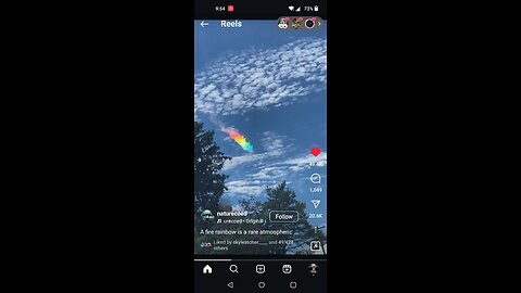 Strange Color Prism In The Sky