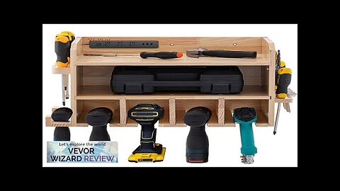 VEVOR Power Tool Organizer Wall Mounted Drill Holder 4 Hanging Slots Drill Review