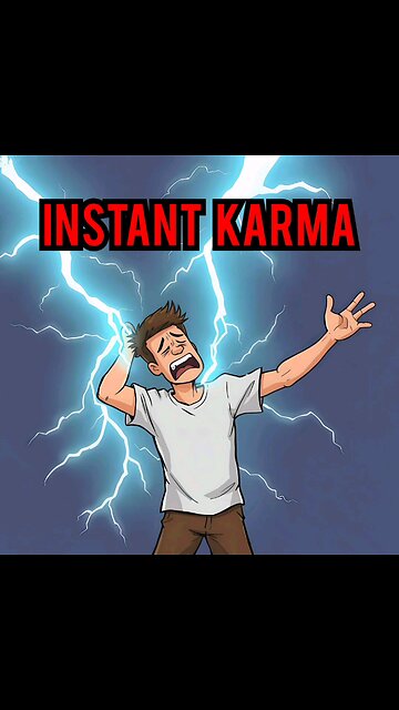 💥 Instant Karma - Man Struck By Lightning ...Twice!