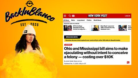 Ohio's New Low: Liberals Want to Fine Men $16k for Masturbating - The War on Men Continues!