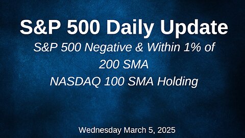 S&P 500 Daily Update for Wednesday March 5 2025