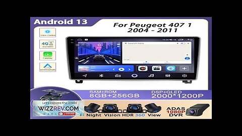 Android Auto For Peugeot 407 1 2004 2011 Car Radio Video Review