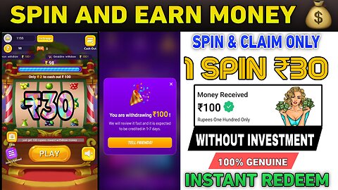 SPIN TO EARN MONEY | FRUIT LUCKY BOT | EARN DAILY ₹100 MONEY EARNING APP | NEW EARNING APP TODAY