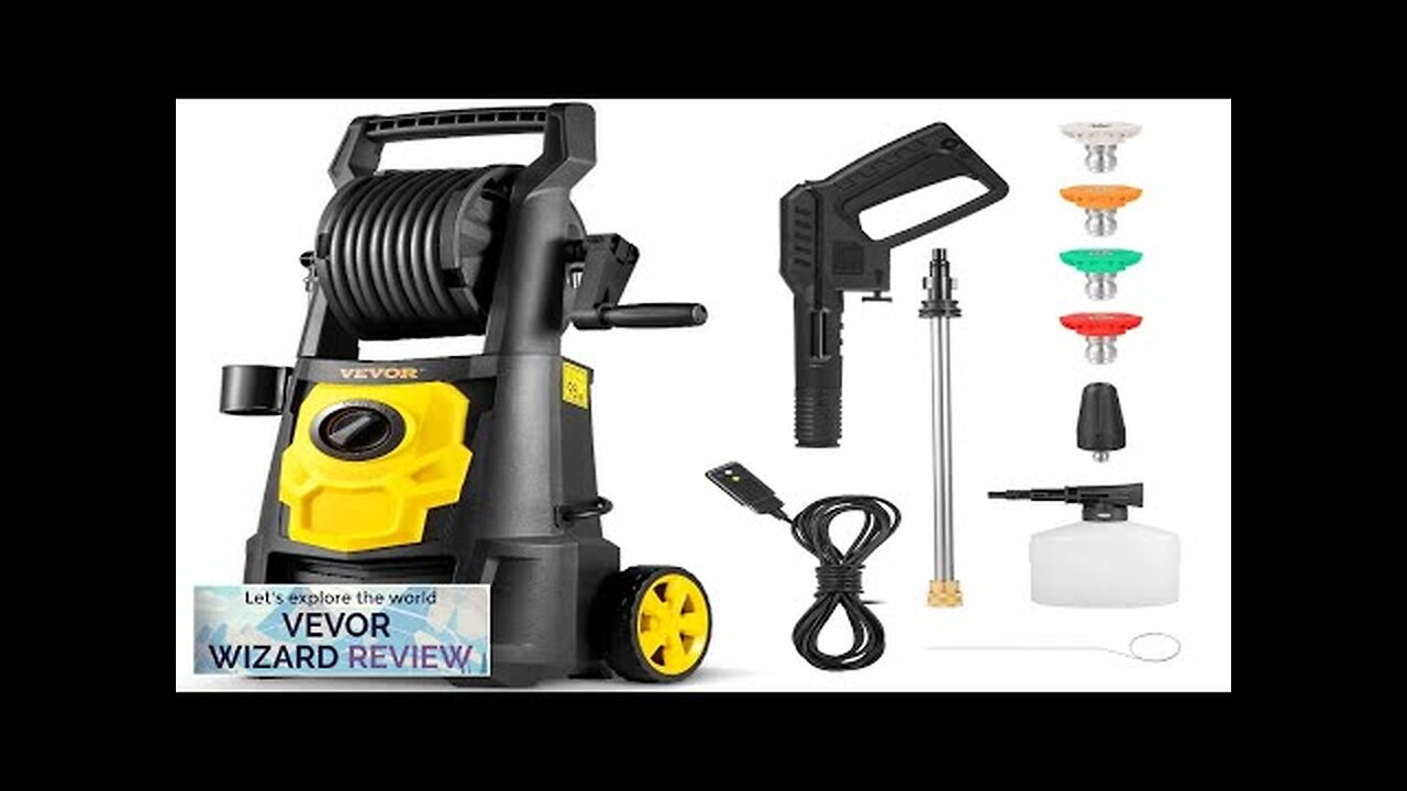 VEVOR Electric Pressure Washer 2000 PSI Max 1.65 GPM Power Washer w/ Review