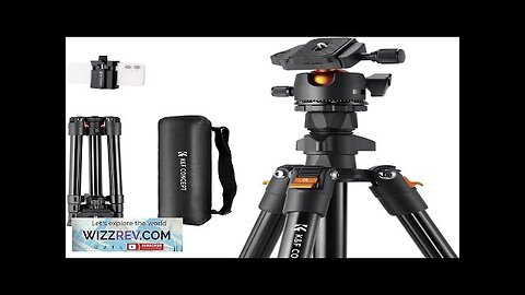 K&F Concept 64 inch/163cm Camera TripodLightweight Travel Outdoor DSLR Tripods with 360 Review