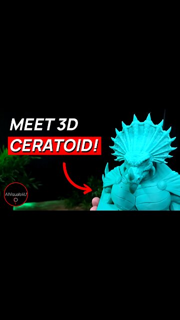🐲 Ceratoid 3D Character - 3D Printed Character - Dream Box Comics - TS Art Design | #Shorts