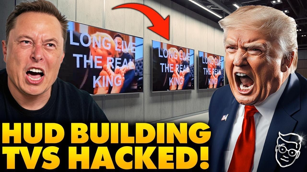 Government TVs HACKED To Play X-Rated Anti-Trump Video On Repeat _ Elon Musk Promises Swift Revenge