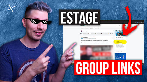 How to Add Group External Links for Estage Community [ Estage Training ]