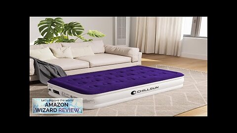 CHILLSUN Twin Air Mattress with Built in Pump for Guest & Home Review