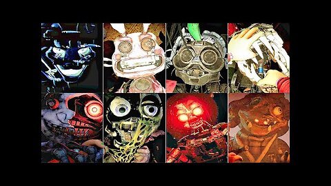 FNAF Security Breach Ruin DLC - All Jumpscares & All Animatronics (Complete)