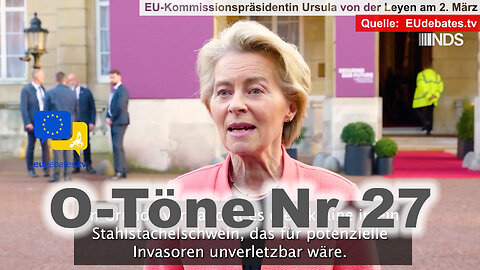 „Ukraine in stählernes Stachelschwein verwandeln“ – Neueste O-Töne zum Ukraine-Konflikt | NDS