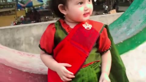 She is a Cute girl Victory Day from Bangladesh #baby #girl #trending #shorts #viral