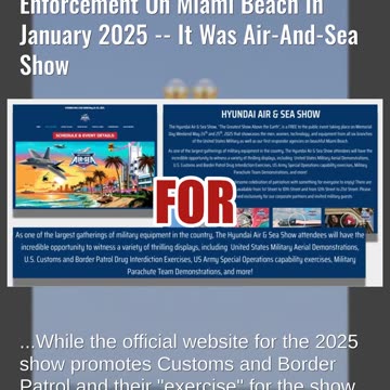 Fact Check: Video Does NOT Show Immigration Officers Carrying Out Enforcement On Miami Beach