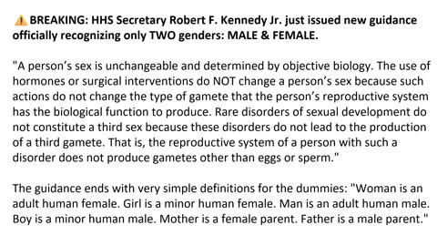 HHS Secretary Robert F. Kennedy Jr. just issued new guidance