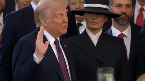 TRUMP SWORN IN AS 47TH PRESIDENT OF THE UNITED STATES. BIBLE IGNORED 🔥