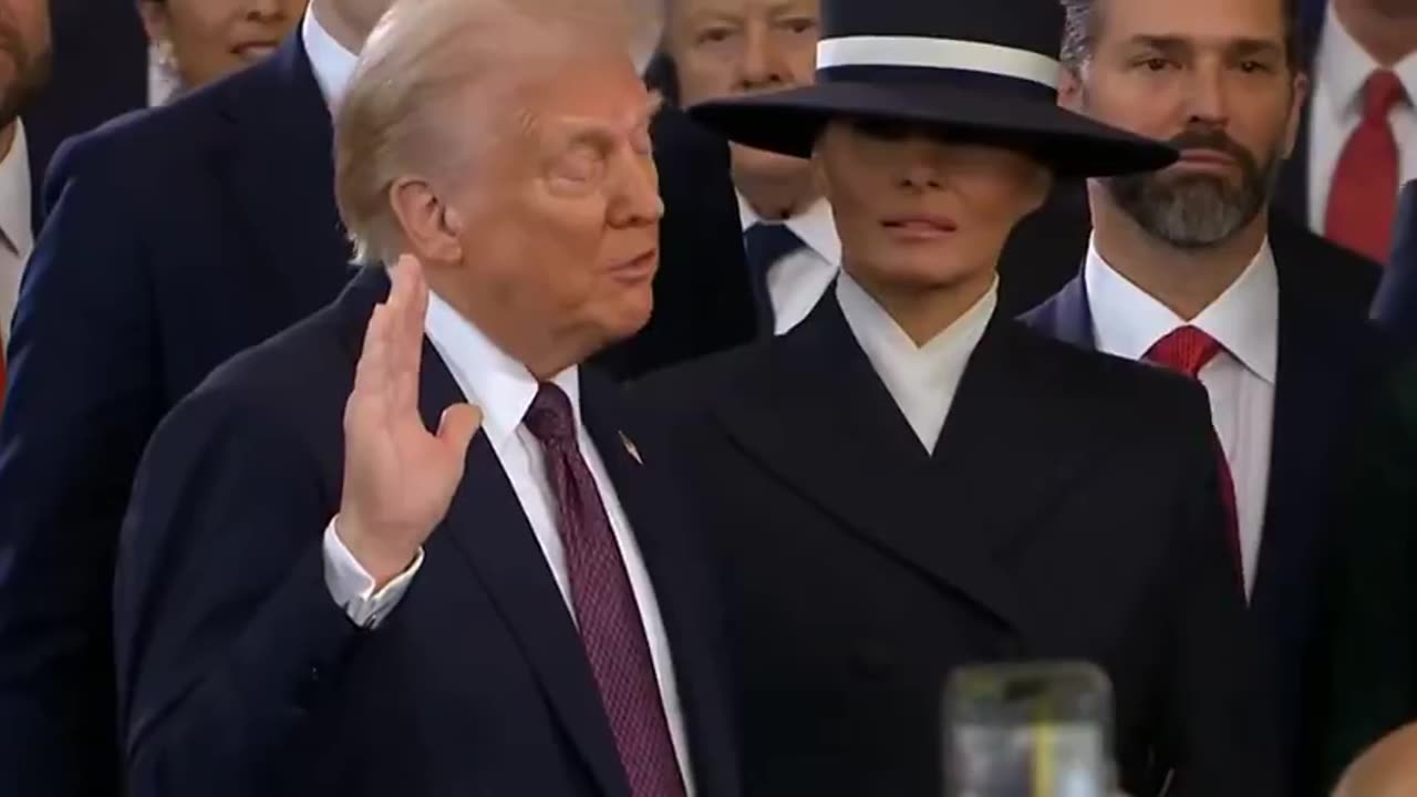 TRUMP SWORN IN AS 47TH PRESIDENT OF THE UNITED STATES. BIBLE IGNORED 🔥