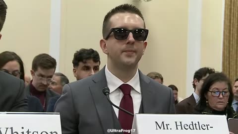 Democrats bring out blind guy to claim DOGE makes it so they cant find fraud