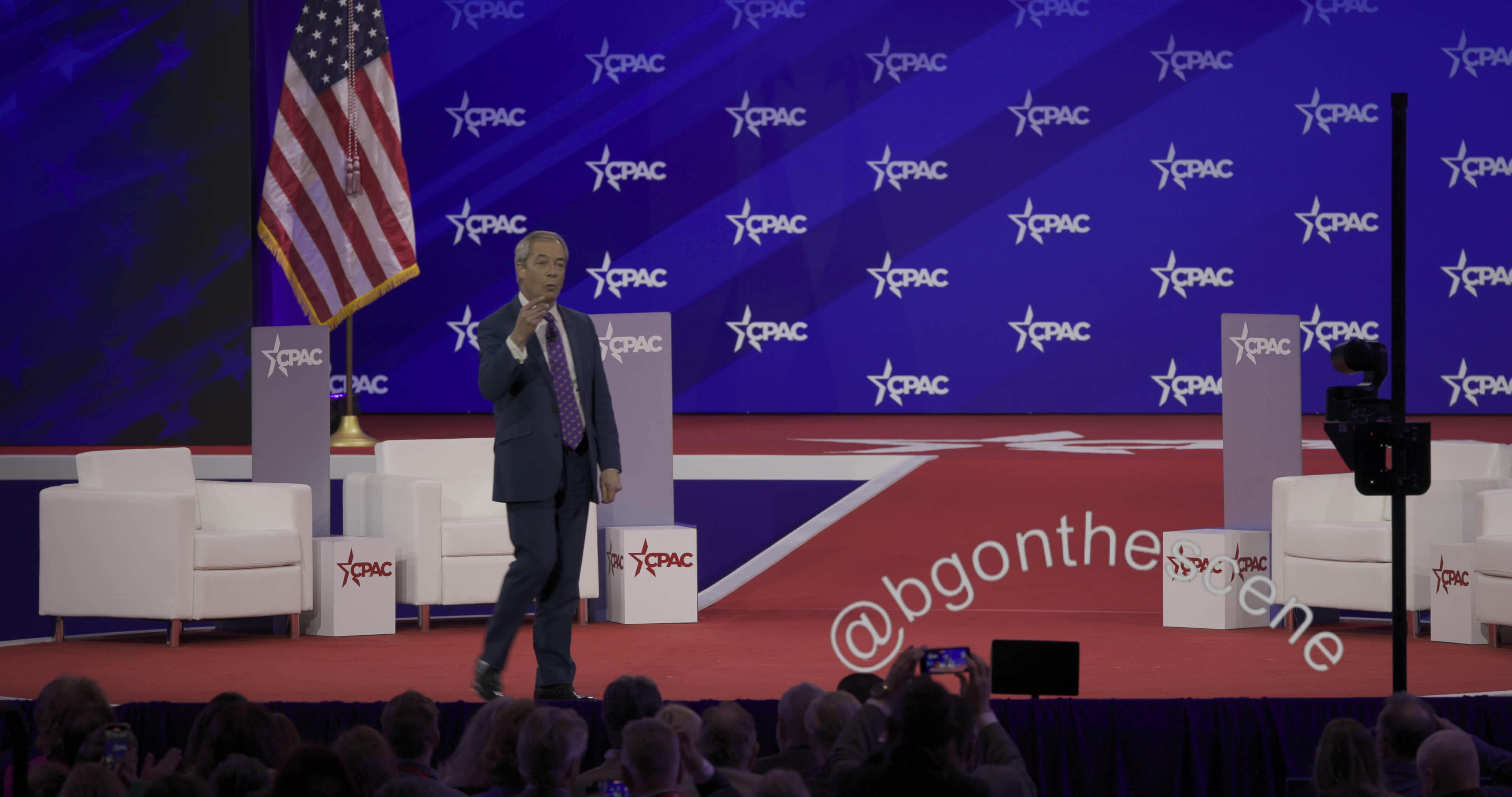 Reform UK Leader Nigel Farage Speaks at CPAC 2025