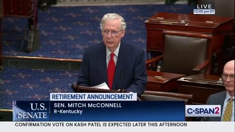 At Last: McConnell Gives RETIREMENT Speech