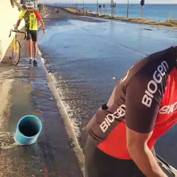 Burst water pipe creates hidden sinkhole on Simon’s Town sidewalk