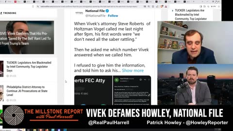 Patrick Howley of National File Destroys Globalist Vivek