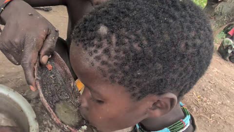 Father With Son,,😍 Enjoying breakfast, Very delicious Food🤤😋hadza Lifestyle