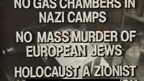 Ernst Zundel - The Holocaust is a Hoax