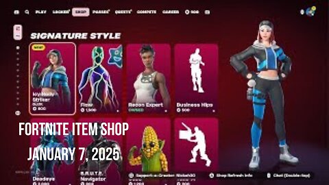 Fortnite Item Shop|January 7, 2025(*New* Icy Holly Striker Skin)
