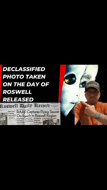 Declassified Photo taken the day of Roswell 1947 released
