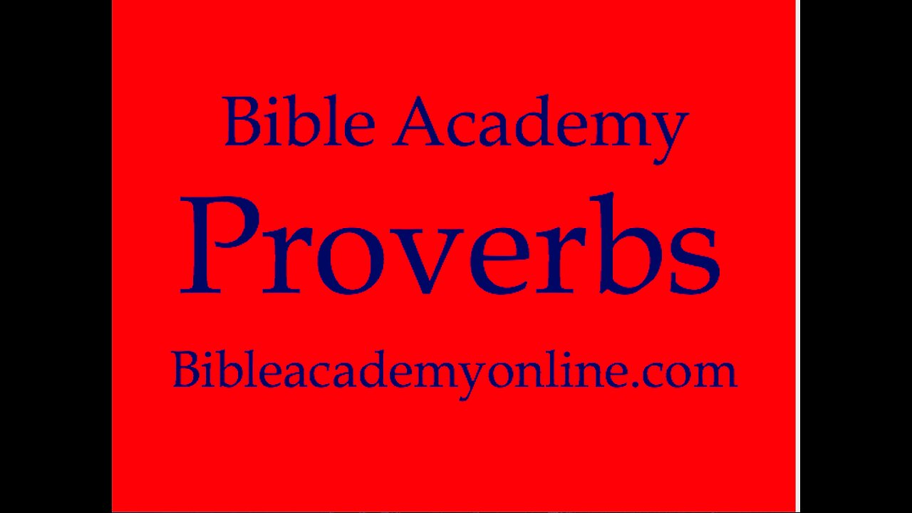 Proverbs 5:15-23 Lesson 19