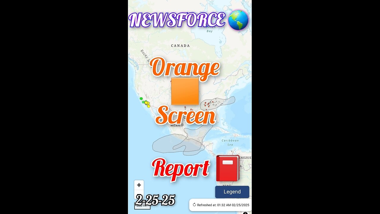 NEWSFORCE 🌎 Orange 🟧 Screen Report! Very active in the Restored Republic! 2-25-25