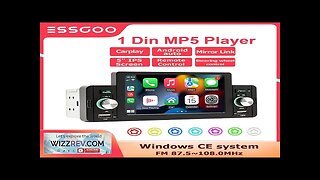 ESSGOO Car Radio 1Din MP5 Player Autoradio Stereo 5 Inch IPS Screen Review