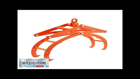 32in Log Lifting Tongs 4 Claw Timber Heavy Duty Steel Log Grapple Review