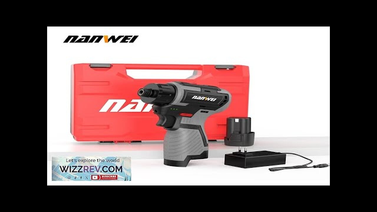 NANWEI 16.8V Lithium-ion Cordless Drill Handheld Universal Brushless Double Speed Driver Review