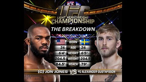 JON JONES VS ALEXANDER GUSTAFSSON BREAKDOWN