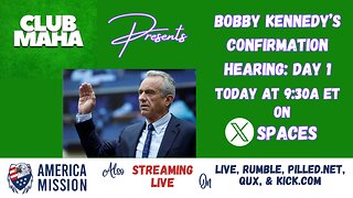 LIVE - RFK Jr. SENATE HEARING w/ Club MAHA, Dustin Stockton and America Mission