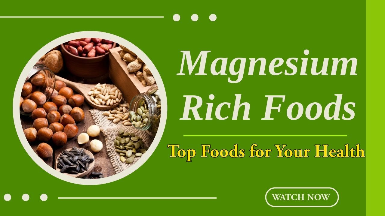 Magnesium Rich Foods | Foods Rich in Magnesium