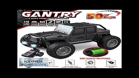 16103 Fast Rc Cars 50km/h 1/16 Off Road 4WD with LED Headlights2.4G Review